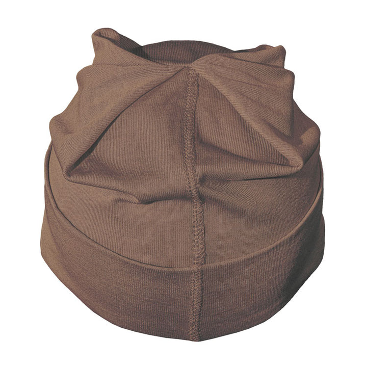 Mocha Silver Jersey Modal Beanie