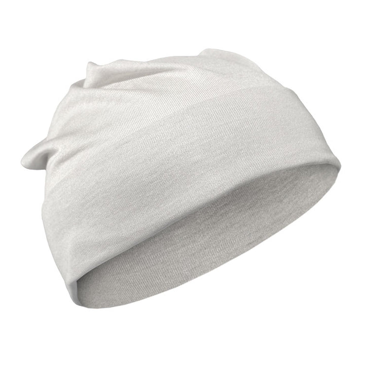 Natural Silver Jersey Modal Beanie