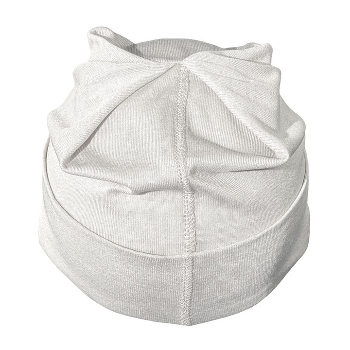 Natural Silver Jersey Modal Beanie