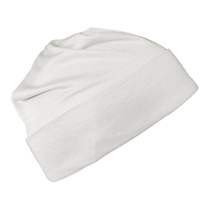 Natural Silver Jersey Modal Beanie
