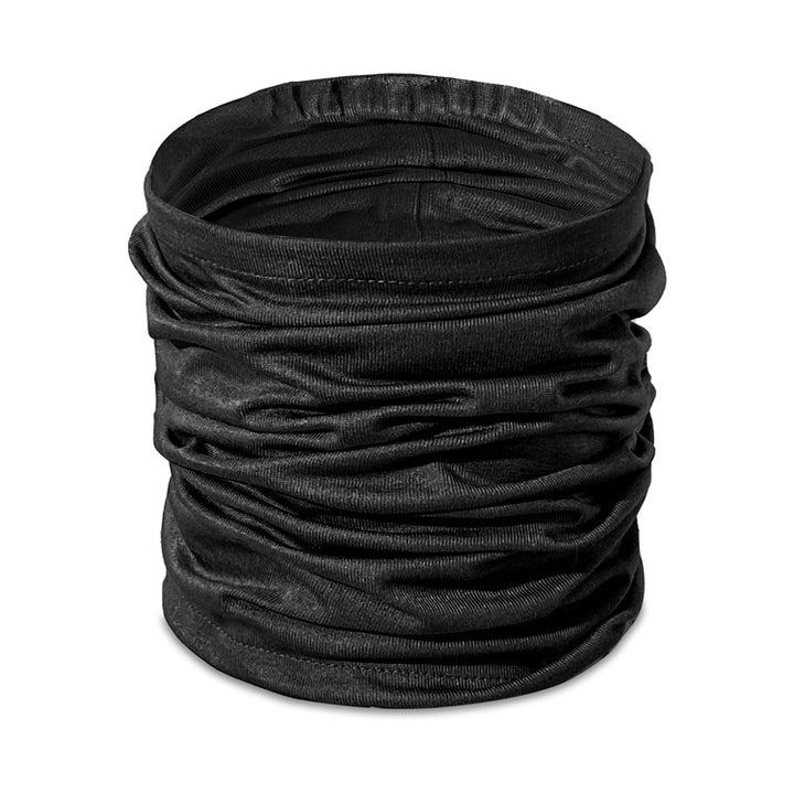 Black Jersey & Silver Neck Gaiter