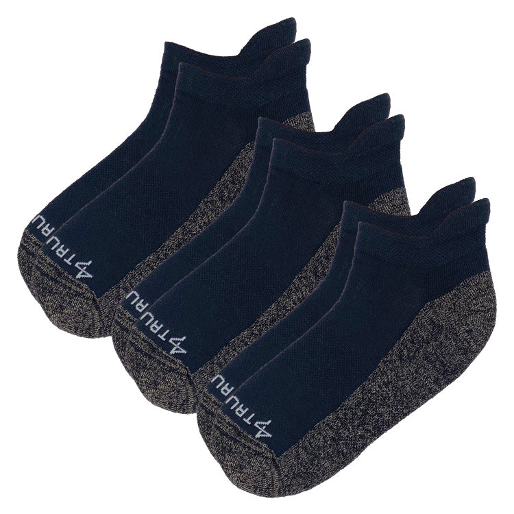 LOW CUT Black Cotton Grounding Socks