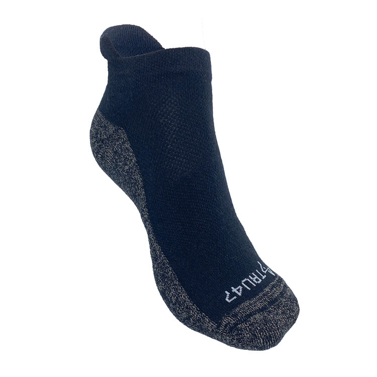 LOW CUT Black Cotton Grounding Socks
