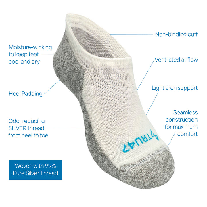 NO SHOW Merino Wool Grounding Socks