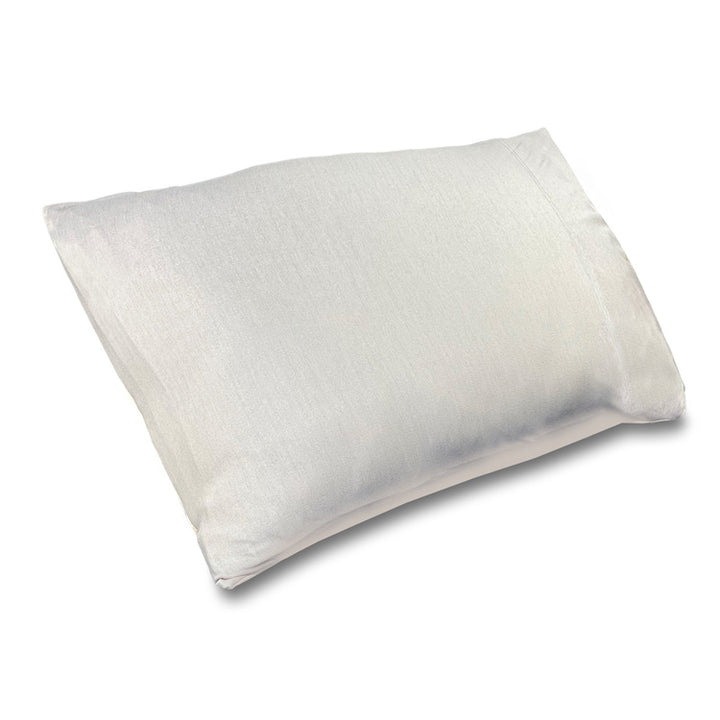 Natural Silver Satin & Modal Pillowcase - Standard/Queen