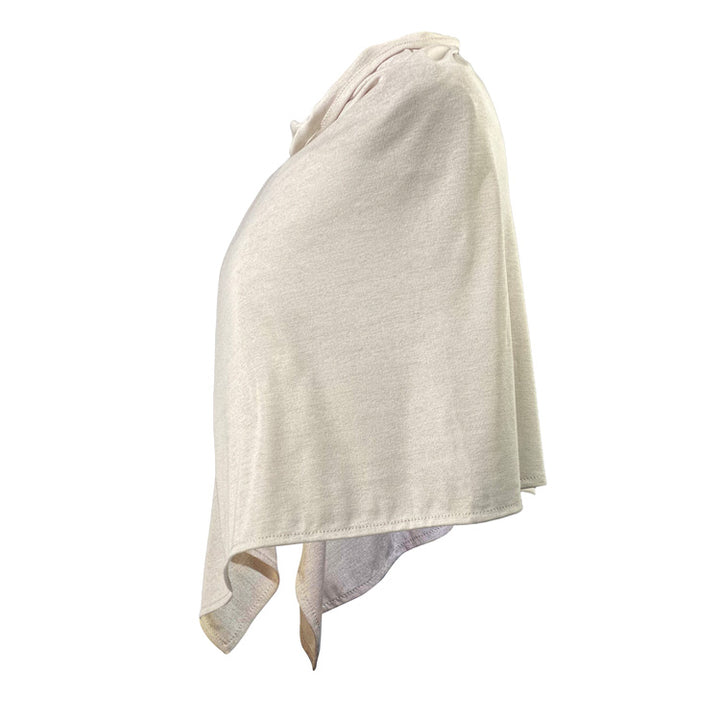 Natural Silver Modal Poncho Short