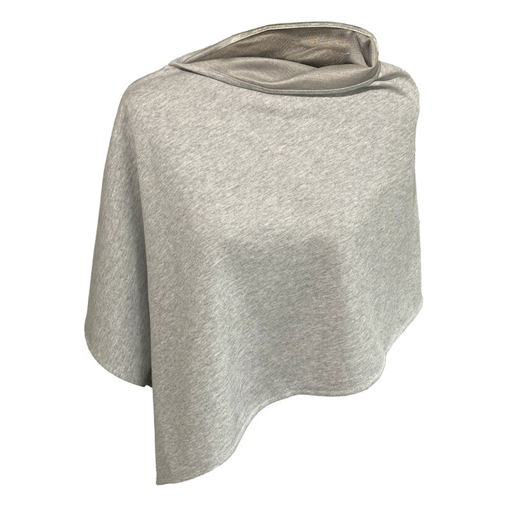 Poncho Cotton Double Knit Heather-Short