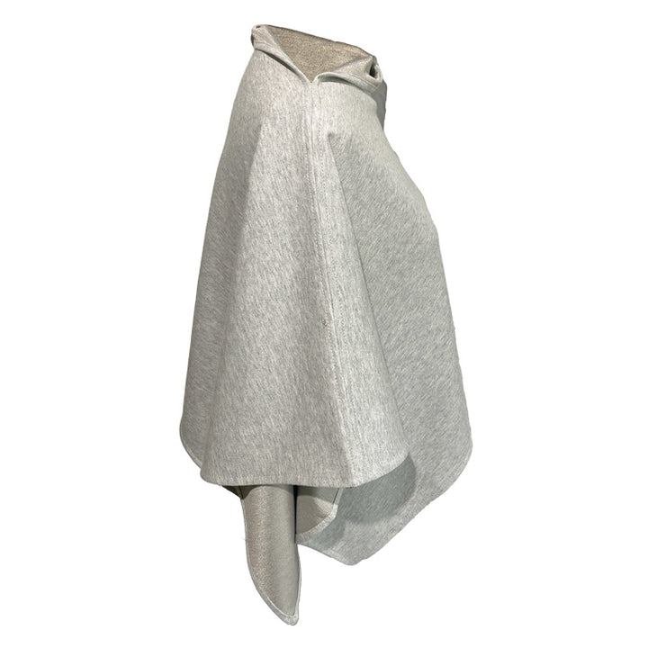 Poncho Cotton Double Knit Heather-Short