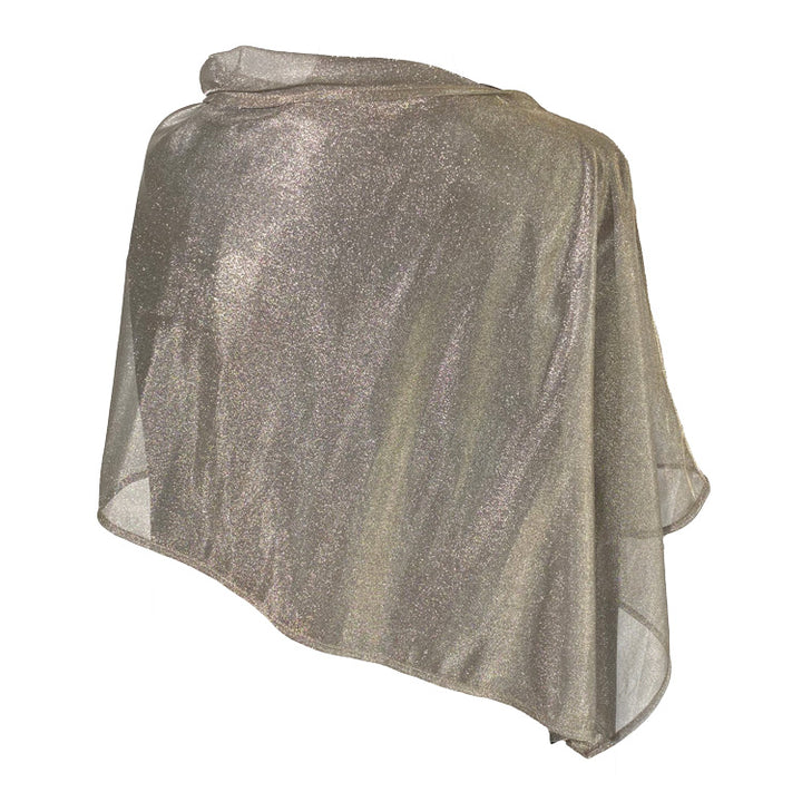 PONCHO, SILVER MESH - Short