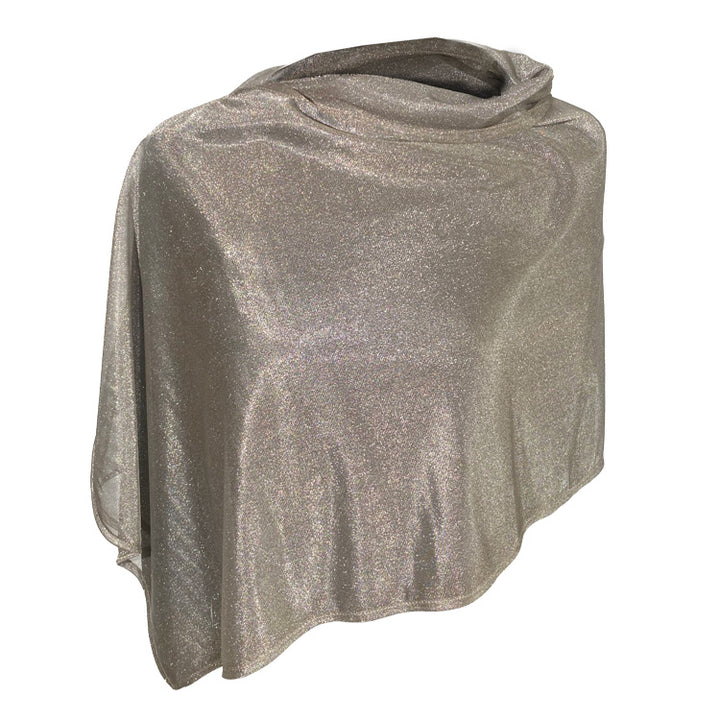 PONCHO, SILVER MESH - Short