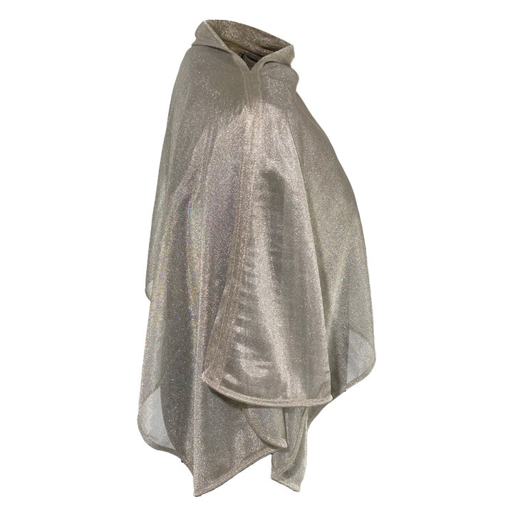 PONCHO, SILVER MESH - Short
