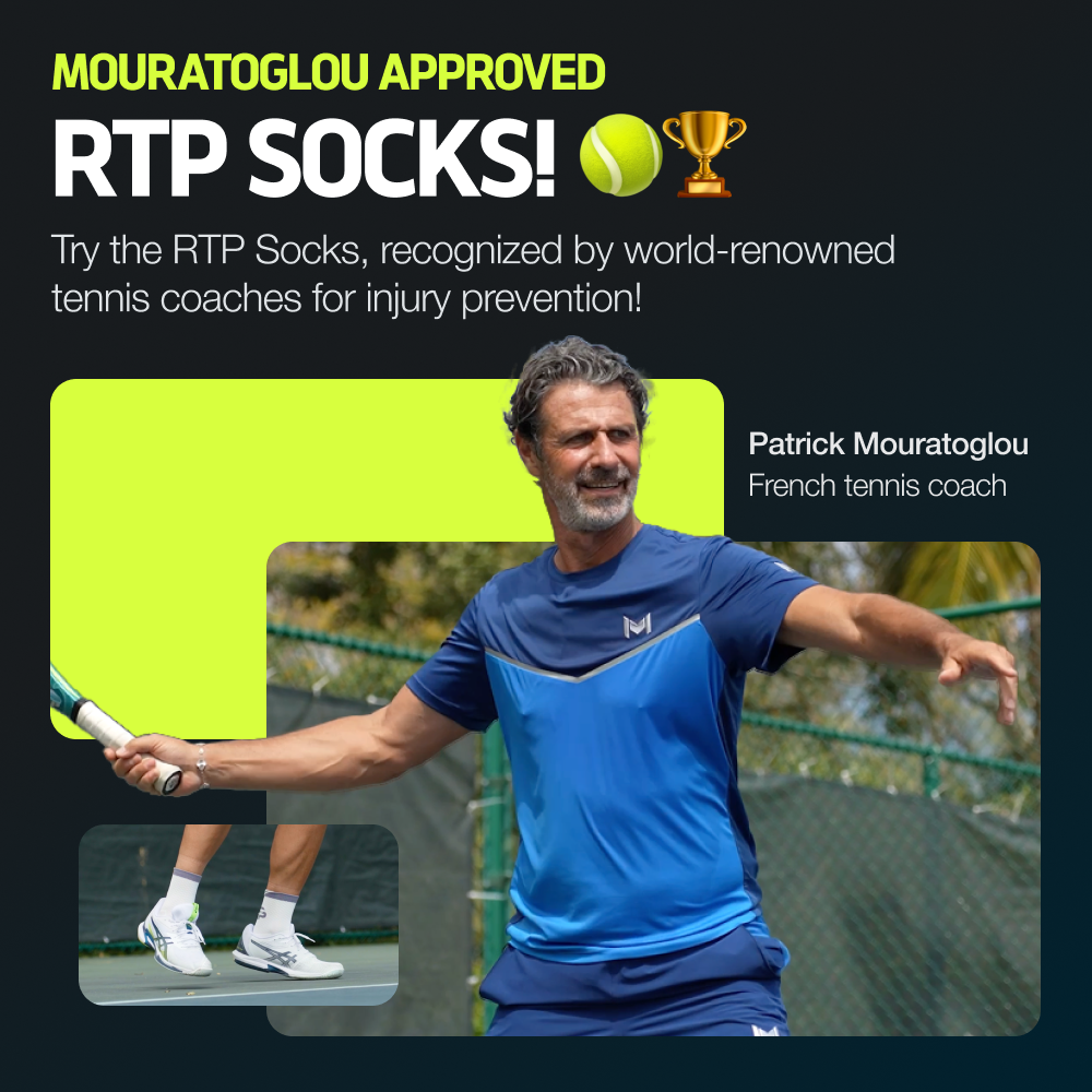Ankle Anti-Slip Tennis Socks - 1 Pair