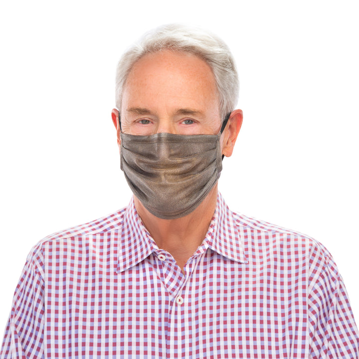Silver Mesh Mask - Pleated