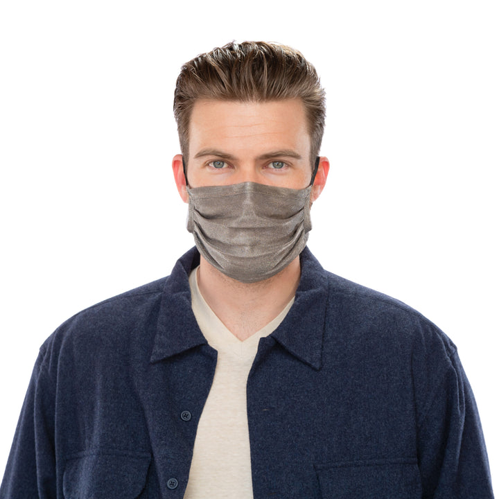 Silver Mesh Mask - Pleated