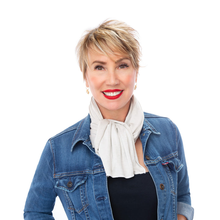 Natural Silver Jersey Modal Scarf - Long