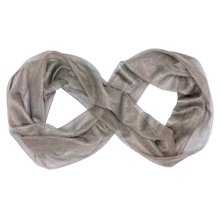 Silver Mesh Infinity Scarf