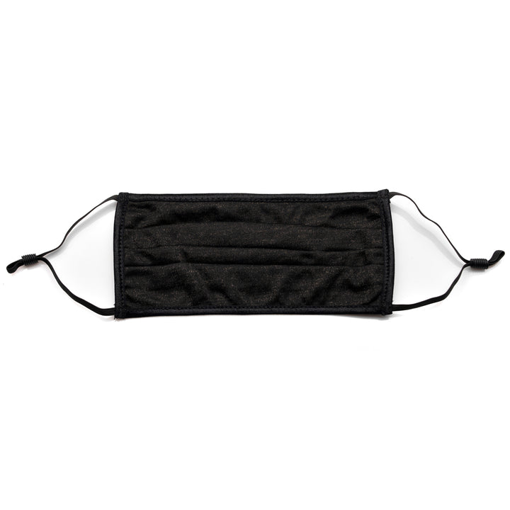 Black Jersey Modal Mask - Pleated