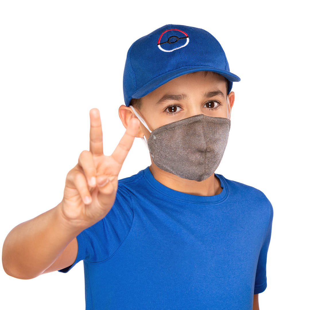 Kids Silver Mesh Mask - Big