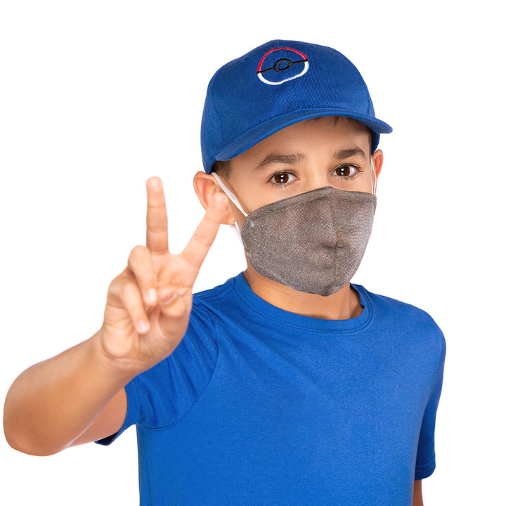Kids Silver Mesh Mask - Big
