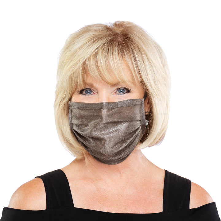 Silver Mesh Mask - Pleated