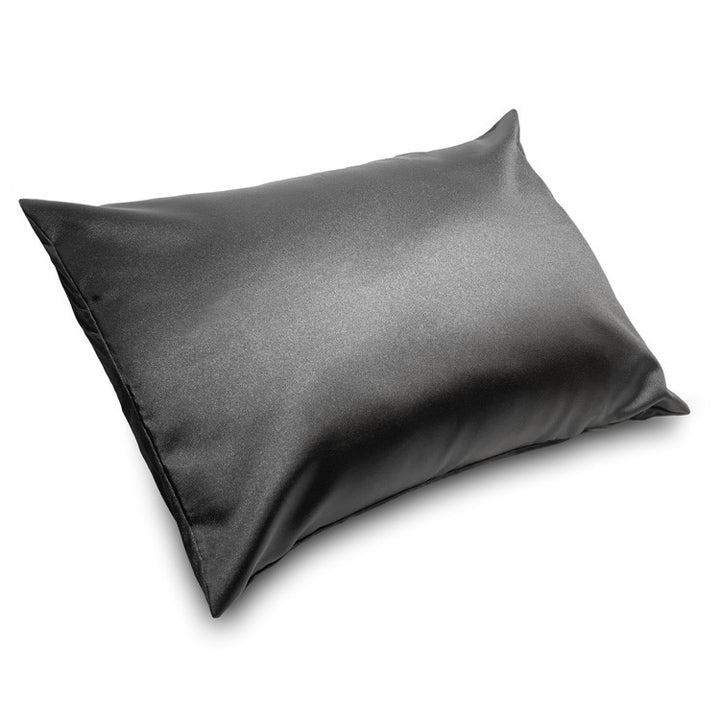 Black Silver Jersey Modal & Satin Pillowcase – Standard/Queen