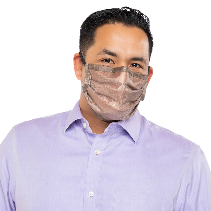 Trifecta Copper/Silver Mask - Pleated