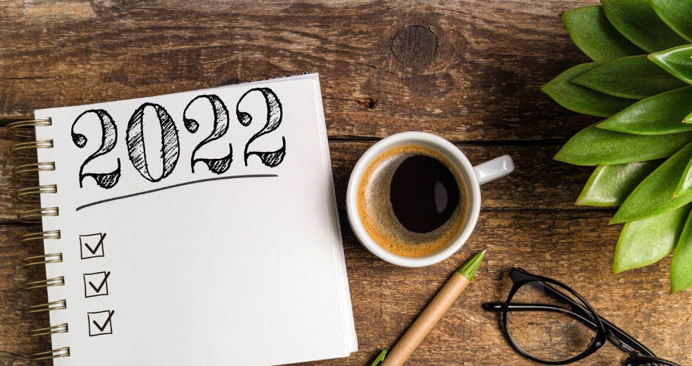 2022 New Year's Resolution Calendar