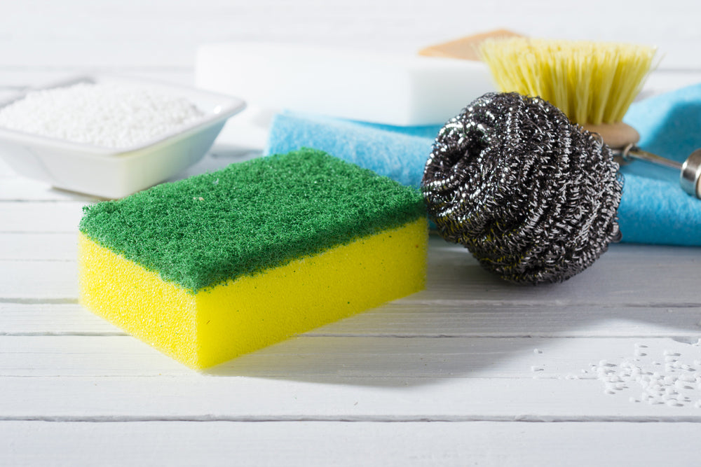 Cleaning Sponge on Counter