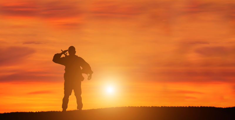 Veteran in Sunset: A Silver Solute To Our Veterans