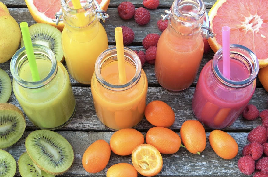 Image of Assorted Fresh Squeezed Fruit Juices