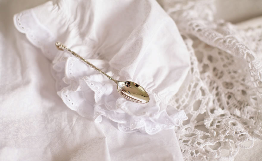 Silver Baby Spoon: Given As Gift For Protection