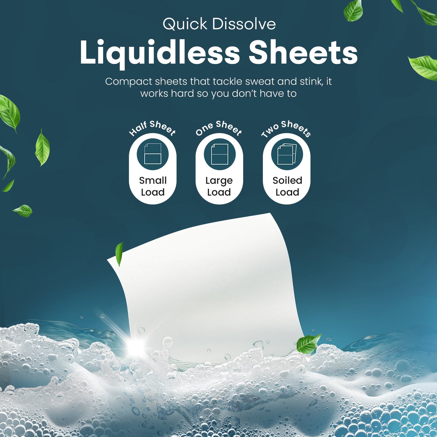 GroundLuxe Eco-friendly Laundry Detergent Sheets