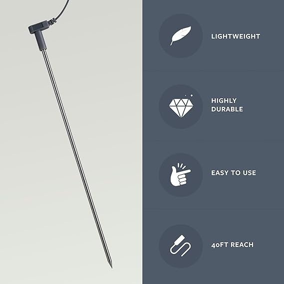 GroundLuxe Grounding Rod w/ 40 Ft Cord