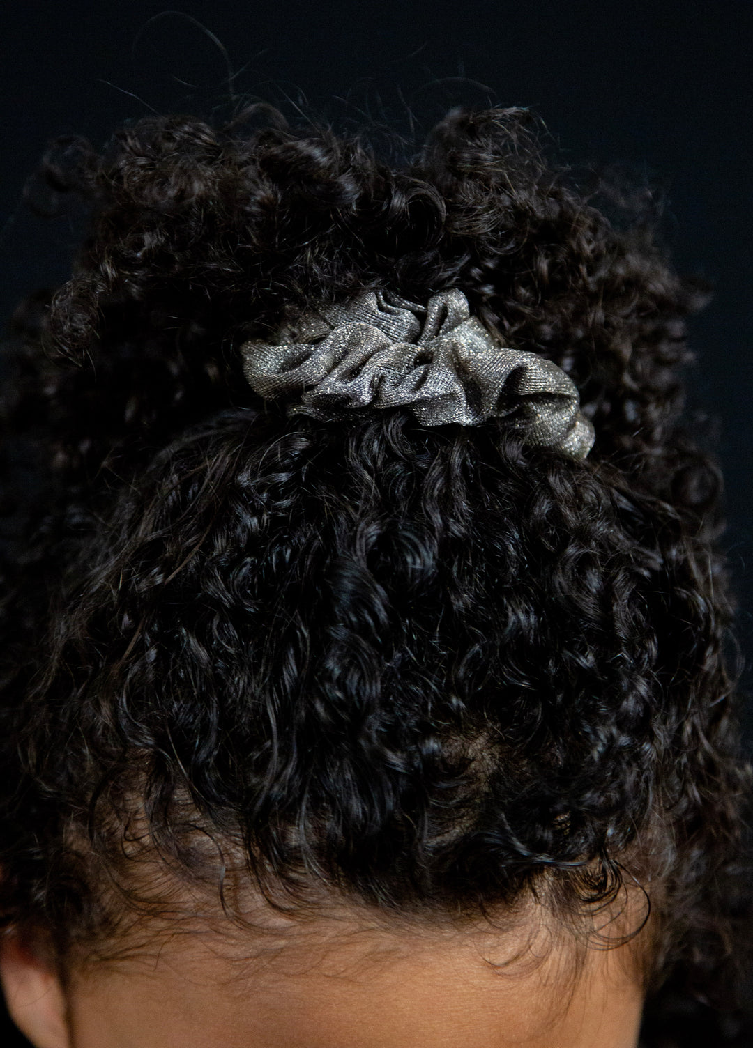 Silver Hair Scrunchies