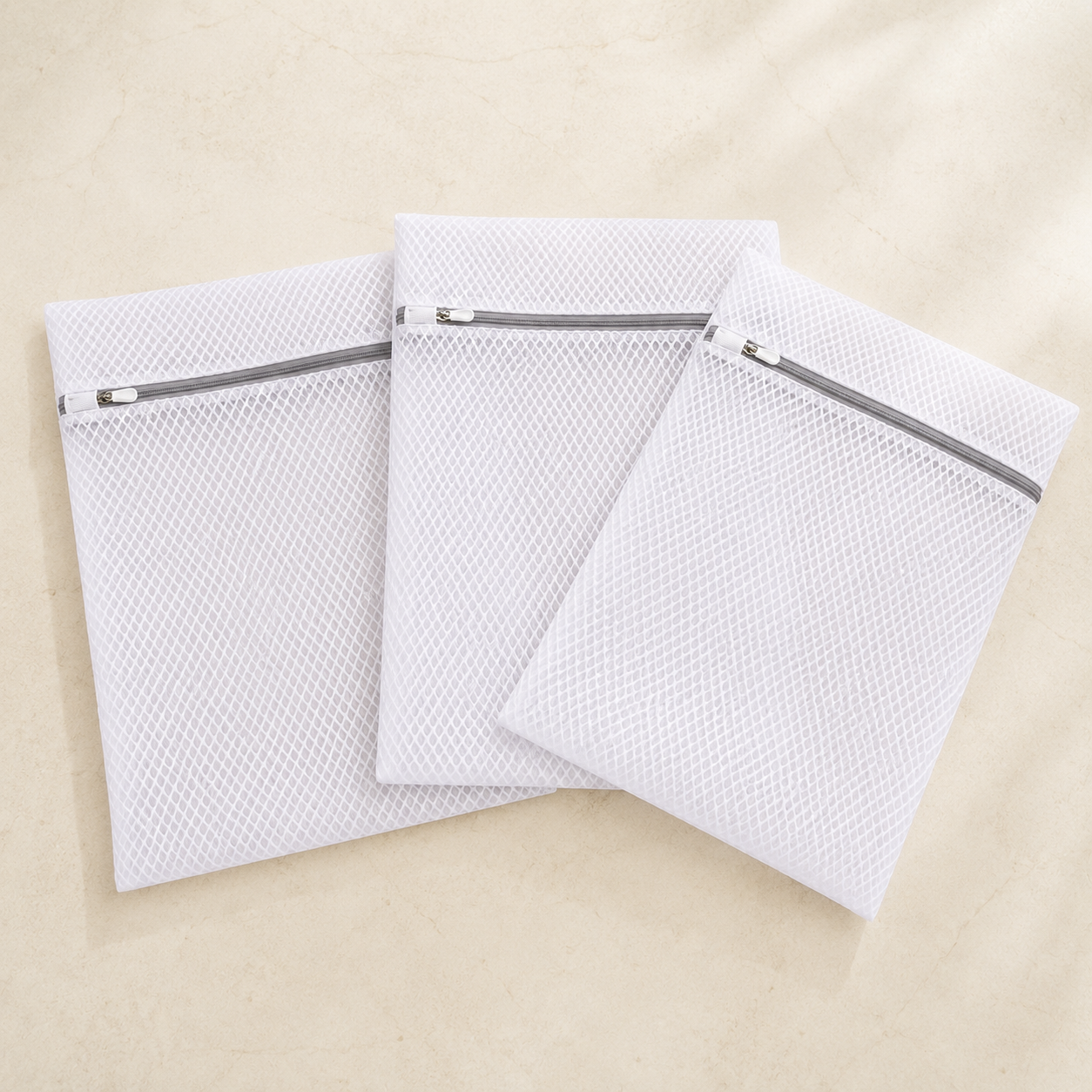 GroundLuxe™ Premium Honeycomb Mesh Laundry Bags | 3-Piece Set (12" x 16")
