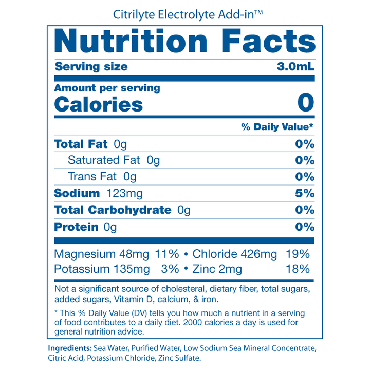 elete CitriLyte Add-In  128 oz/1 gallon w/pump
