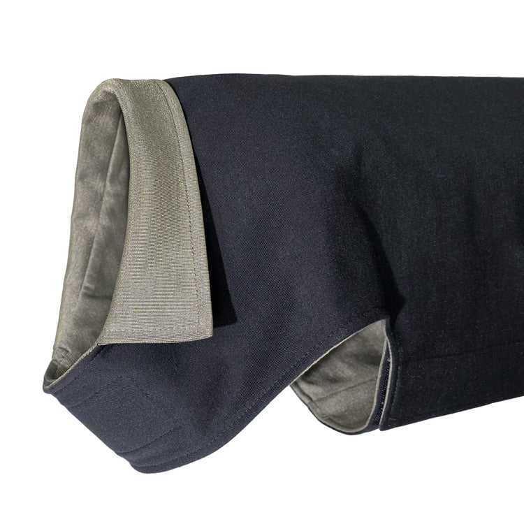 Doggie Silver Cotton Double Knit Jacket