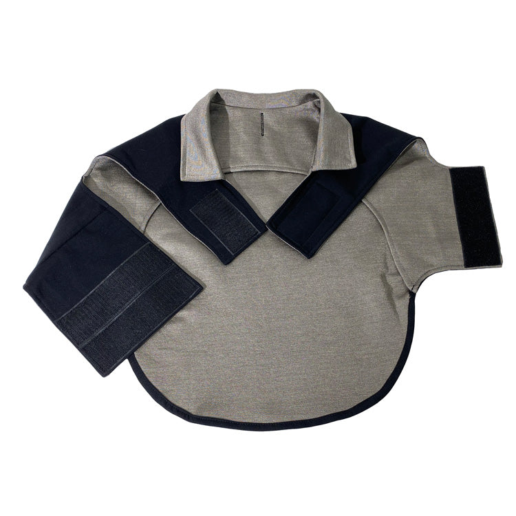 Doggie Silver Cotton Double Knit Jacket