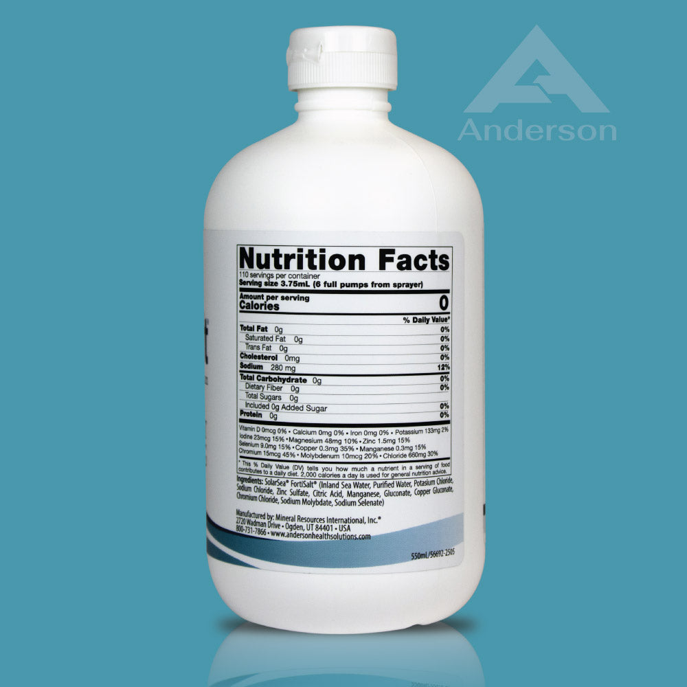FortiSalt Reduced Salt Seasoning/Gourmet Salt Substitute Refill Size 550 mL (18.6 fl.oz.)