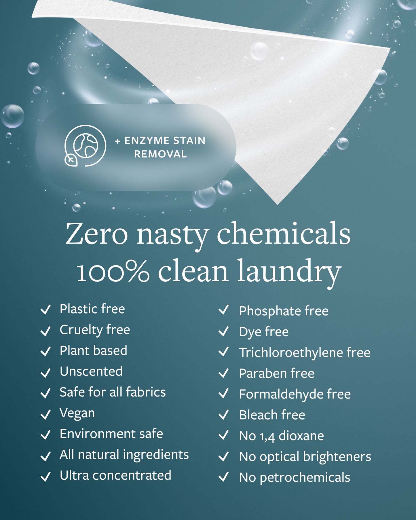 GroundLuxe Eco-friendly Laundry Detergent Sheets