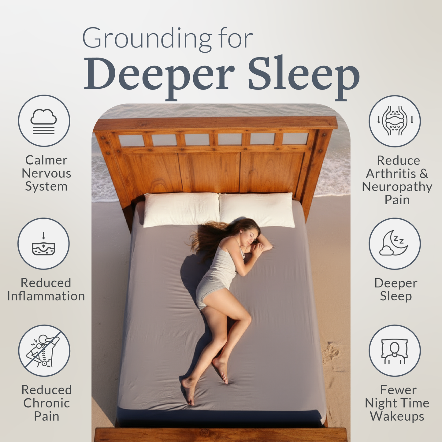 GroundLuxe Flat Grounding Sheet (Organic Cotton)