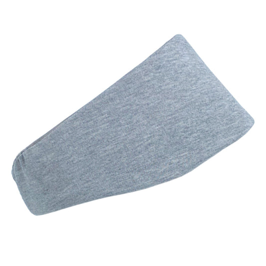 Reversible Heather Silver Cotton Double Knit Headband