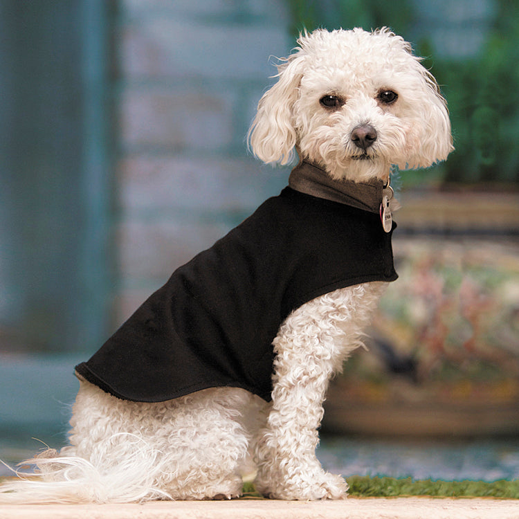 Doggie Silver Cotton Double Knit Jacket