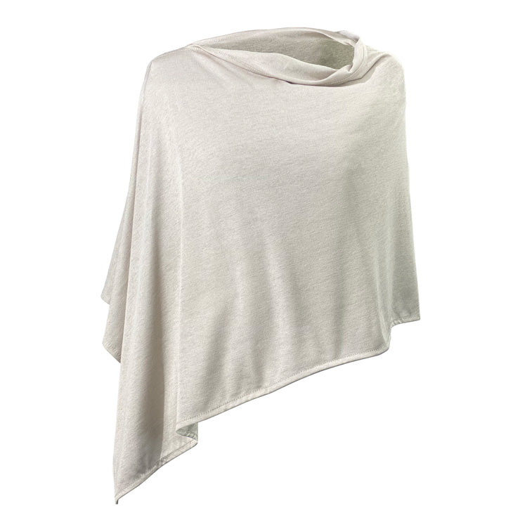 Natural Silver Modal Poncho Short