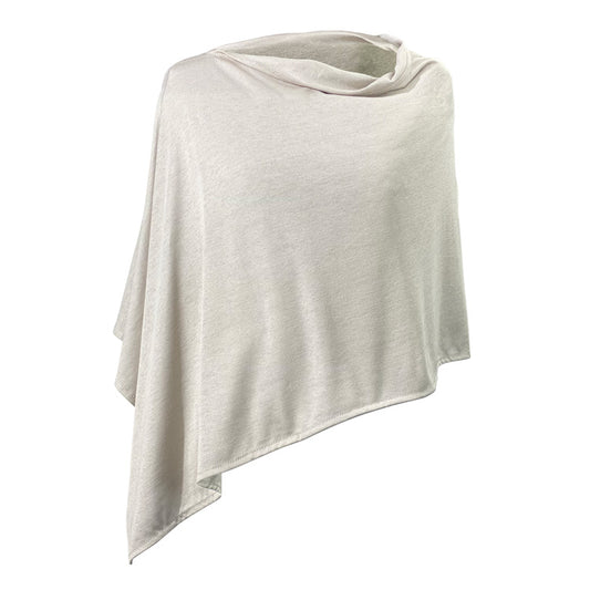 Natural Silver Modal Poncho Short