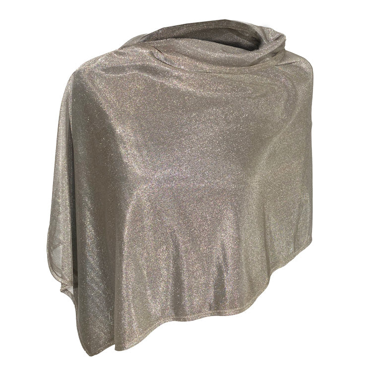 Women's Short Poncho - Silver EMF Blocking Clothing - TRU47