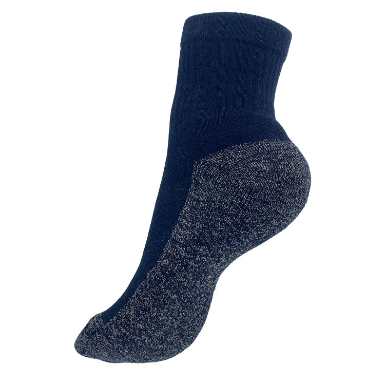 QUARTER Black Merino Wool Grounding Socks