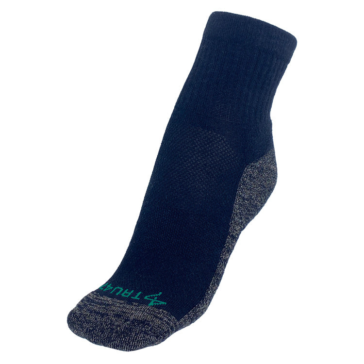 QUARTER Black Merino Wool Grounding Socks
