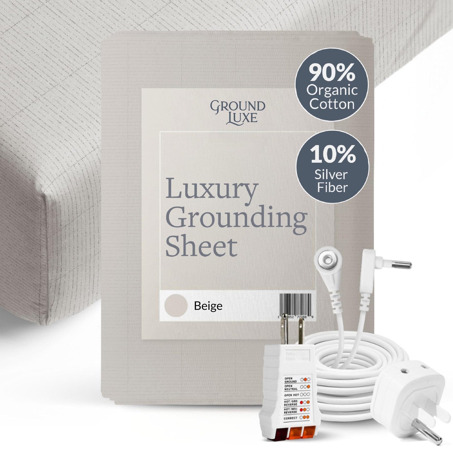 GroundLuxe Fitted Grounding Sheet (Organic Cotton)