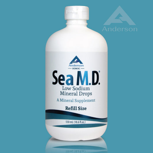 Sea M.D. Refill Size Concentrated Trace Mineral Drops 550 mL (18.6 fl.oz.)
